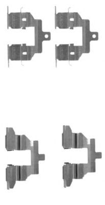 HELLA PAGID 8dz355203791 -  Комплектующие, колодки дискового тормоза